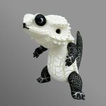 ペインターネット フトアゴン ソフビ エレガントクラック 【開封品】 ペインターネット ソフビフィギュア フトアゴン 蓄光クラック